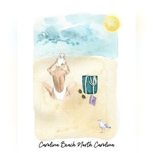 Carolina Beach Art Print